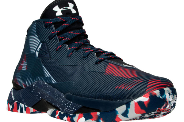 curry 2.5 red white and blue
